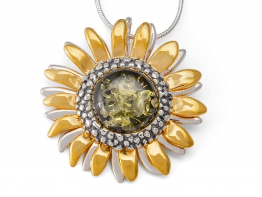 sun flower pendant