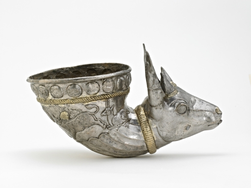 Spouted vessel with gazelle protome