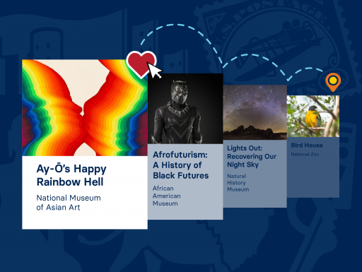 Favorite an exhibition to add it to your visit list