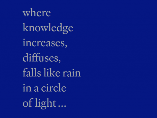 Smithsonian 2021: where knowledge increases, diffuses, falls like rain in a circle of light...