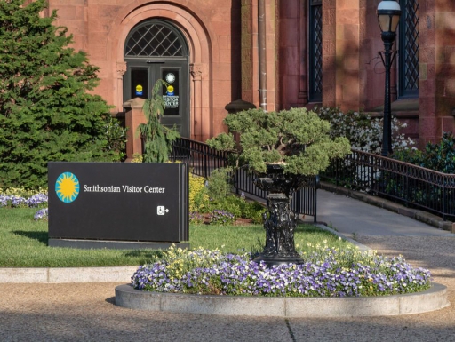 Entry to the Smithsonian Visitor Center in the Castle