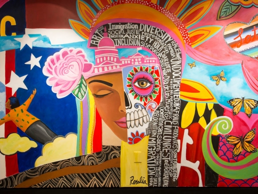Image: Gateways mural created by artist Rosalia Torres-Weiner. Text: Educators Resources