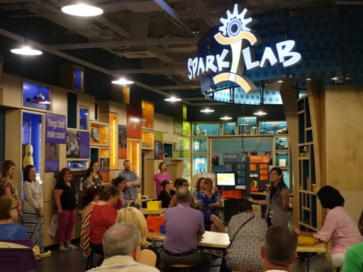 Teacher event at the American History Museum Sparklab.