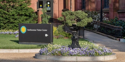 Entry to the Smithsonian Visitor Center in the Castle