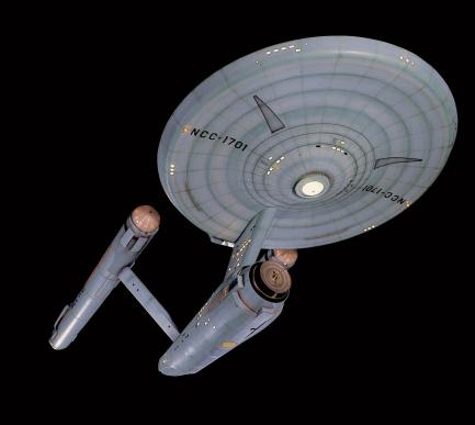 Star Trek starship Enterprise studio model