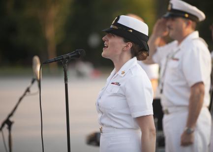 Navy singer