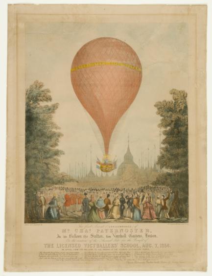 Print of hot air balloon
