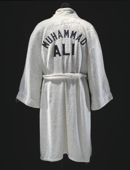 Ali's white boxing robe