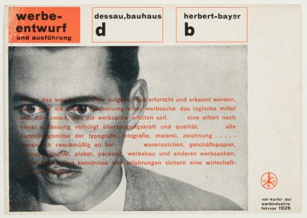Herbert Bayer Bauhaus advertisement