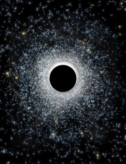 Artists rendering of black hole