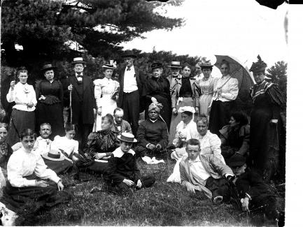 Swami Vivekananda and guests at Green Acre School in Maine