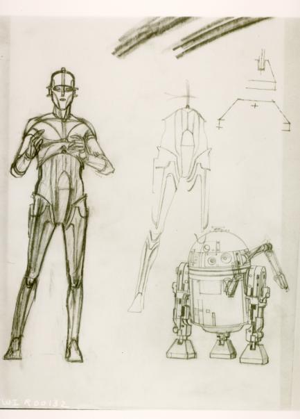 Star Wars Costume: Concept Art C-3PO and R2-D2