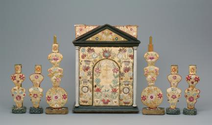 Tabernacle and candlesticks