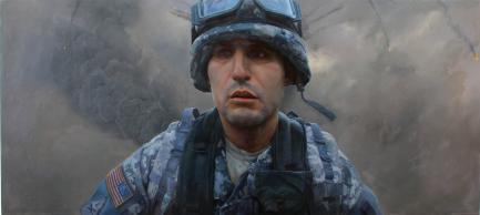 Painting of soldier