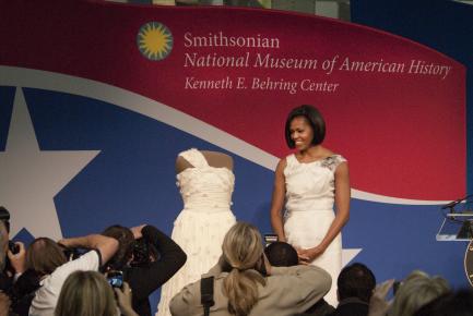 Michelle Obama at the American History Museum