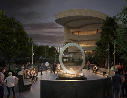 Artists rendering of Native American Veterans Memorial