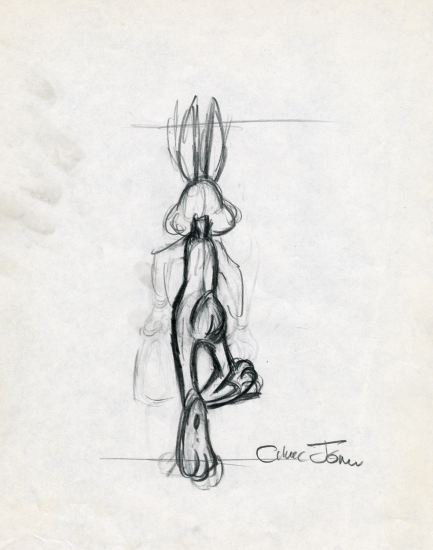 Sketch of Bugs Bunny