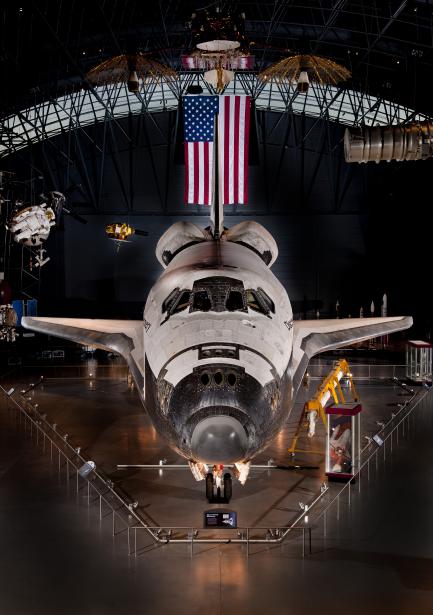 Space Shuttle Discovery in Hangar