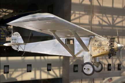 Plane on display in Milestones Hall