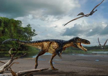 Painting of newly discovered dinosaur