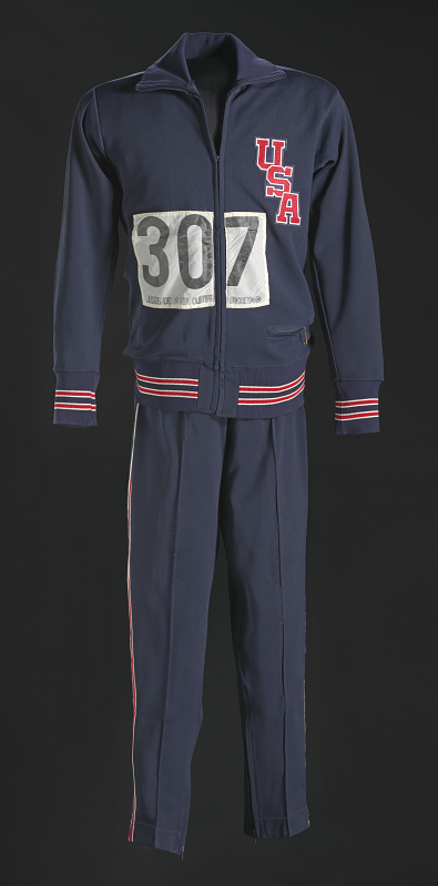 1968 Olympic warm up suit pants worn by Tommie Smith