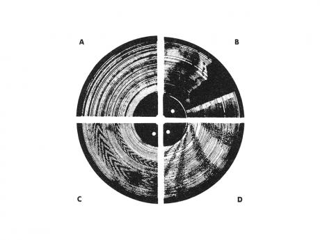 Icons of four different sections of a recorded sound disc